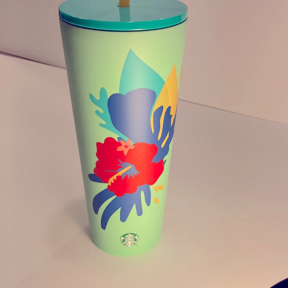 Starbucks - summer hibiscus stainless tumbler!